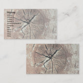 Knotty wood visitekaartje (Voorkant / Achterkant)