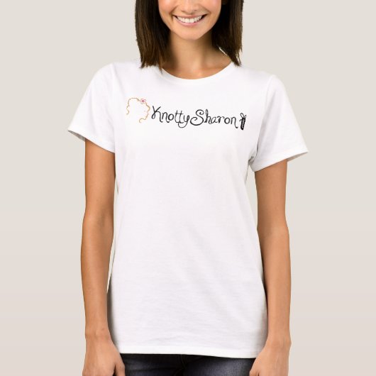 KnottySharon Flowy White T-shirt (Voorkant)
