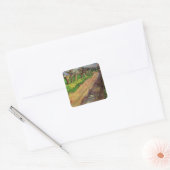 Knotwilgen door Vincent van Gogh Vierkante Sticker (Envelop)