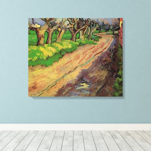 Knotwilgen van Vincent van Gogh Canvas Afdruk (Insitu (Houten vloer))