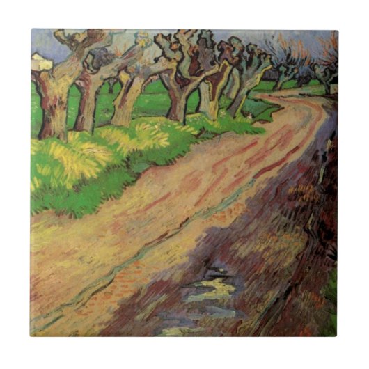 Knotwilgen van Vincent van Gogh Tegeltje (Voorkant)