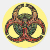 Knotwork Biohazard Stickers (Voorkant)