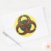 Knotwork Biohazard Stickers (Envelop)