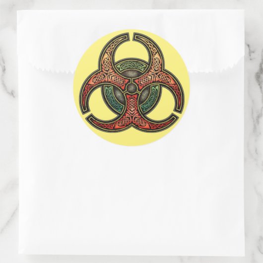 Knotwork Biohazard Stickers (Tas)