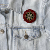 Knotwork Chaos Star Button (In situ)