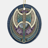 Knotwork Labrys Pendant/Ornament Keramisch Ornament (Links)