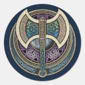 Knotwork Labrys Stickers (Voorkant)