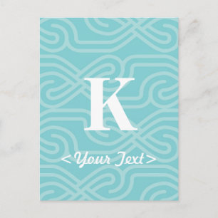  Knotwork-monogram - Letter K Briefkaart