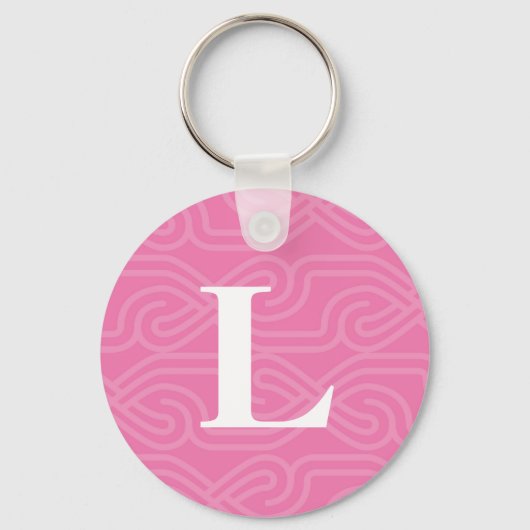  Knotwork-monogram - letter L Sleutelhanger (Voorkant)