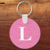  Knotwork-monogram - letter L Sleutelhanger (Voorkant)