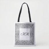 Knotwork Monogram Tote Bag (Voorkant)