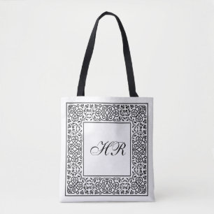 Knotwork Monogram Tote Bag
