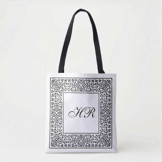  Knotwork Monogram Tote Bag (Voorkant)