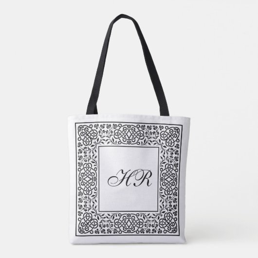 Knotwork Monogram Tote Bag (Achterkant)