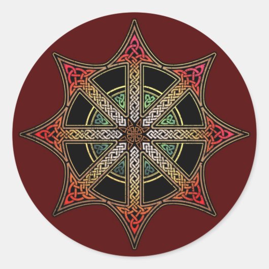 Knotwork Teken van Chaos Stickers (Voorkant)