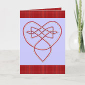 Knotwork Valentijn Feestdagen Kaart (Voorkant)