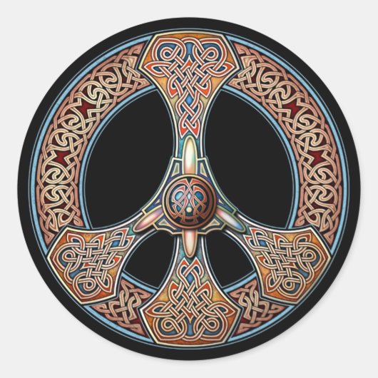 Knotwork Vredesbord Stickers (Voorkant)