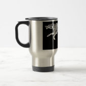 Knotwork Wolf, White on Black Reisbeker (Links)