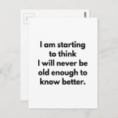 Know Better Briefkaart (Voorkant / Achterkant)