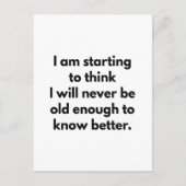 Know Better Briefkaart (Voorkant)