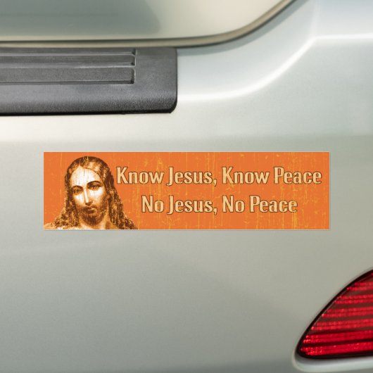Know Jesus Bumpersticker (Op auto)