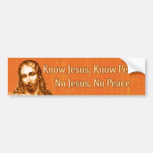 Know Jesus Bumpersticker (Voorkant)