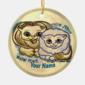 Know Jesus  Keramisch Ornament (Voorkant)