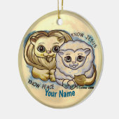 Know Jesus  Keramisch Ornament (Links)