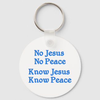 Know Jesus Know Peace Sleutelhanger