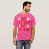 Know Jesus Know Peace T-shirt (Voorkant volledig)