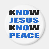 kNOw Jezus kNOw Vrede Magneet (Voorkant)