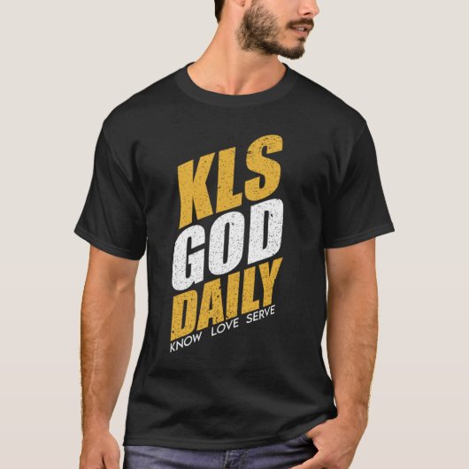 Know Love Serve God Christelijke T - shirts Topjes (Voorkant)