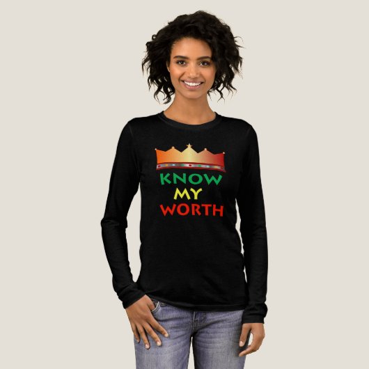 Know My Worth Vrouwen T-shirt (Voorkant)