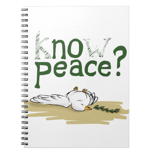 Know Peace Civil Rights Activist Journal Notitieboek (Voorkant)