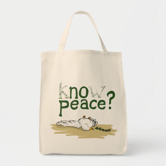 Know Peace Civil Rights Activist Tote Bag (Voorkant)