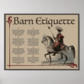 Know Thy Barn Etiquette Poster (Voorkant)