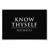 Know Thyself - Socrates Foto Afdruk (Voorkant)