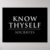 Know Thyself - Socrates Poster (Voorkant)