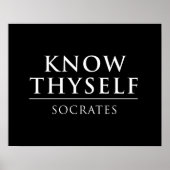 Know Thyself - Socrates Poster (Voorkant)