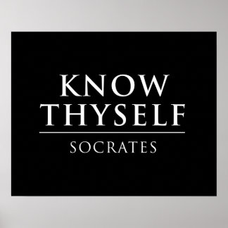 Know Thyself - Socrates Poster