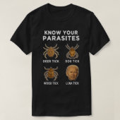 Know Your Parasites Anti Joe Biden.png T-shirt (Design voorkant)