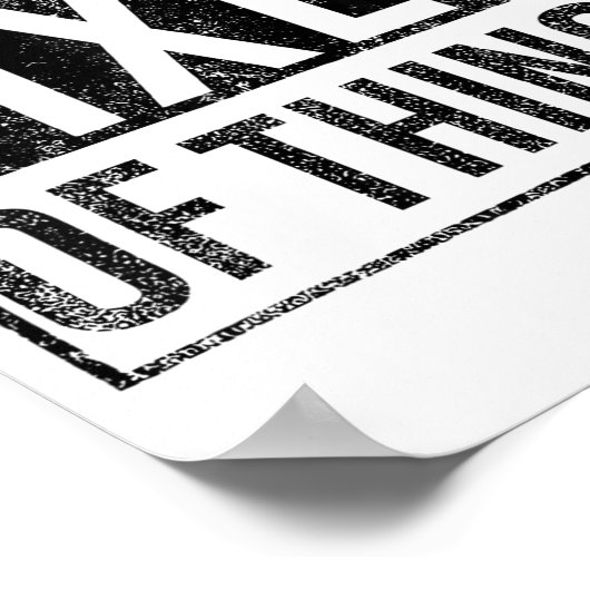 Knower Of Stuff Fixer Of Things Handyman Dad Fathe Poster (Hoek)