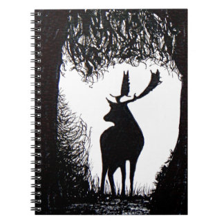 Knowle Park in Sevenoaks Hand Drawn Deer Notitieboek