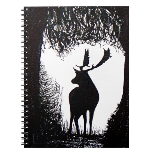 Knowle Park in Sevenoaks Hand Drawn Deer Notitieboek (Voorkant)