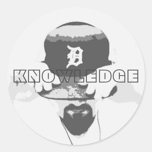 Knowledge Circle-Sticker Ronde Sticker (Voorkant)