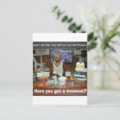 Knowledge Dog Dipole Moment Briefkaart (Staand voorkant)