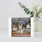 Knowledge Dog vergeten conversie-microscoop Briefkaart (Staand voorkant)