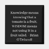 Knowledge means knowing that a tomato is a fruit magneet (Voorkant)