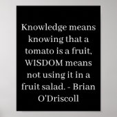Knowledge means knowing that a tomato is a fruit poster (Voorkant)