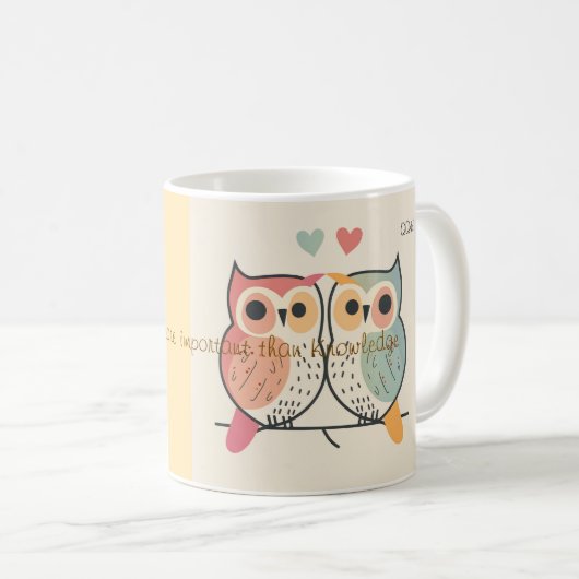 Knowledge Owl Classic Mok (Voorkant rechts)